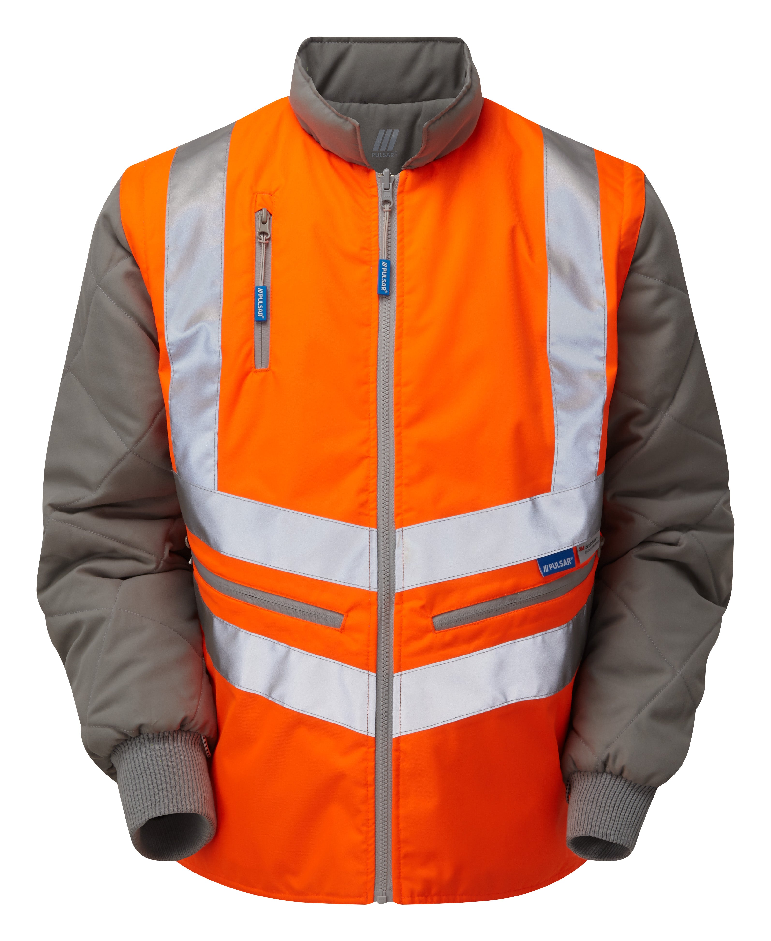 Pulsar Rail Spec Interactive Hi-Vis Bodywarmer - PR498 Orange