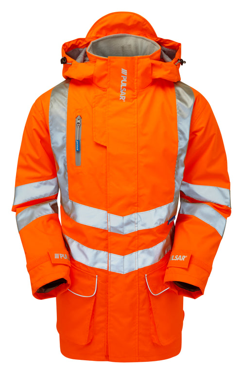 Pulsar Rail Unlined Hi-Vis Storm Coat - PR499