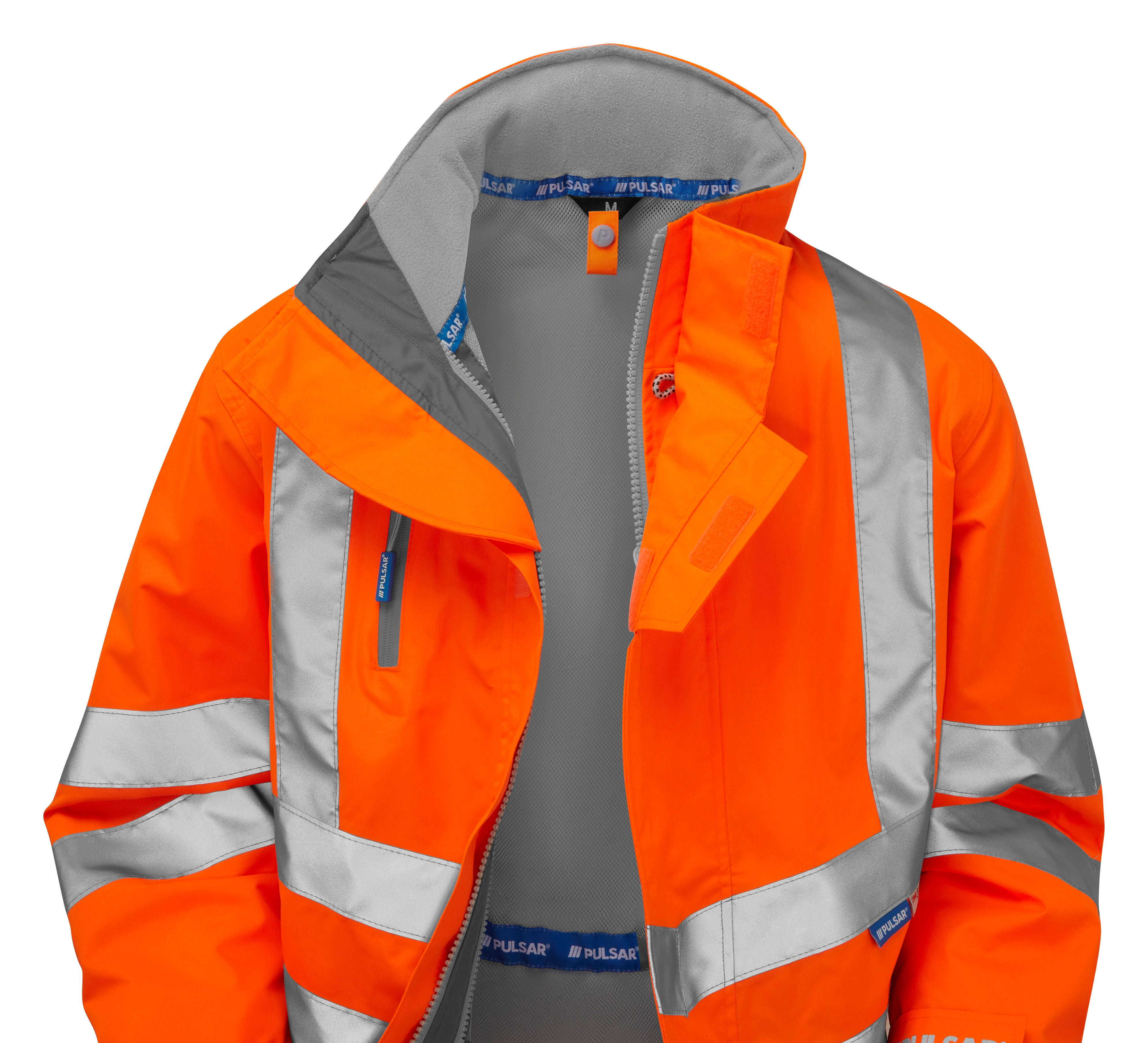 Pulsar Rail Unlined Hi-Vis Storm Coat - PR499 Orange