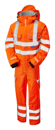 Pulsar Rail Spec Hi-Vis Waterproof Coverall - PR505 Orange
