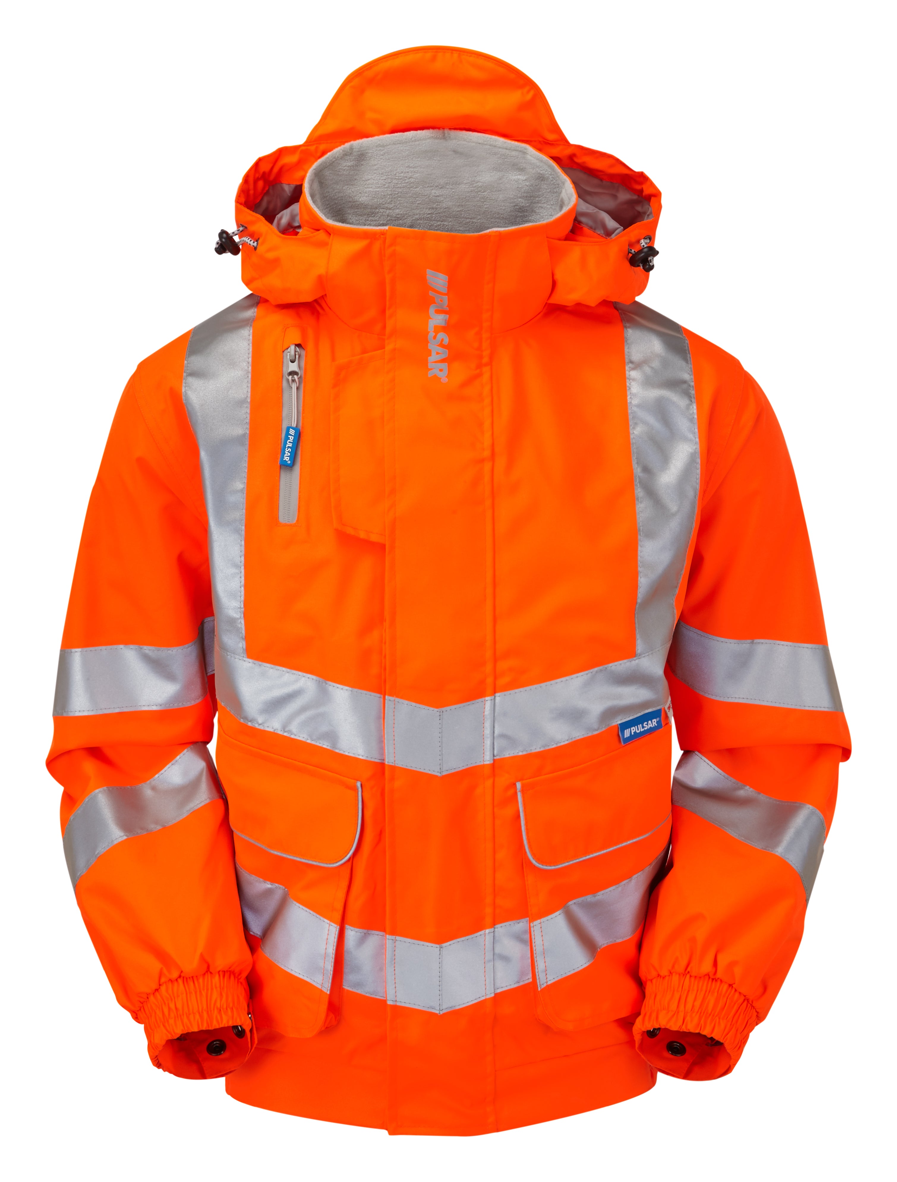 Pulsar Rail Spec Unlined Hi-Vis Bomber Jacket - PR515 Orange