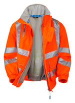 Pulsar Rail Spec Unlined Hi-Vis Bomber Jacket - PR515 - thumbnail 4
