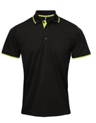 Premier Men's Contrast Tipped Coolchecker Polo Two tone Shirt