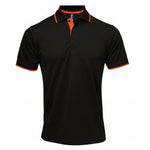 Premier Men's Contrast Tipped Coolchecker Polo Two tone Shirt - thumbnail 7