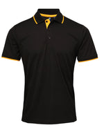 Premier Men's Contrast Tipped Coolchecker Polo Two tone Shirt - thumbnail 6