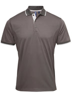 Premier Men's Contrast Tipped Coolchecker Polo Two tone Shirt - thumbnail 11