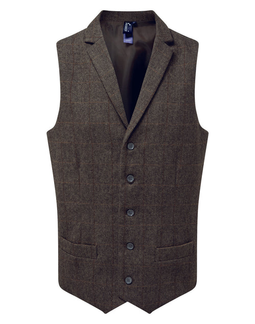 Premier Men's Herringbone Waistcoat