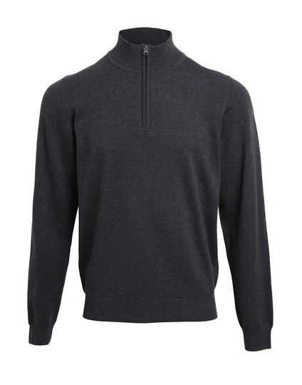 Premier Men's Quarter-Zip Knitted Sweater