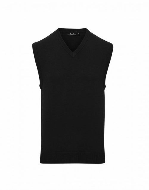 Premier Men's V-Neck Sleeveless Sweater