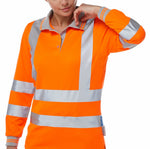 Pulsar Rail Spec Ladies Long Sleeve Polo Shirt - PR703 - thumbnail 2