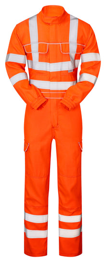 Pulsar Rail Spec Flame Retardant Ast Arc Combat Hi Vis Coverall - PRARC0 Orange
