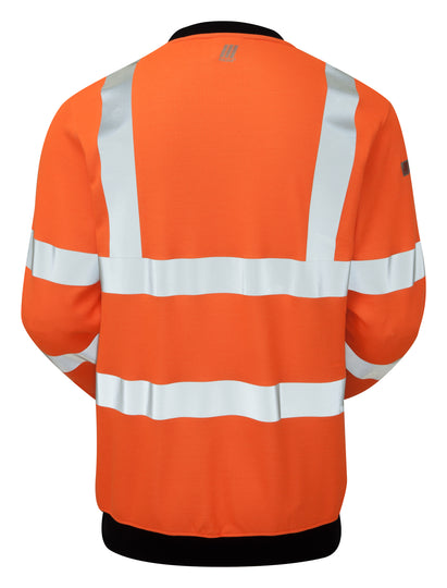 Pulsar Rail Spec Flame Retardant Ast Arc Hi-Vis Sweatshirt - PRARC20 Orange