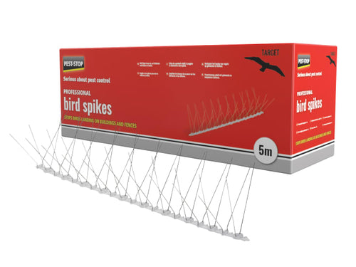 Pest-Stop (Pelsis Group) Professional Bird Spikes 50cm Metal Strips (Pack 10)