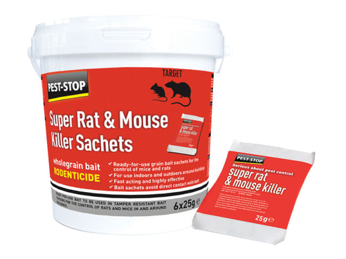 Pest-Stop (Pelsis Group) Super Rat & Mouse Killer Sachets