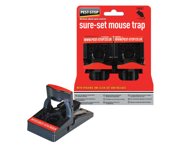 Pest-Stop (Pelsis Group) Sure-Set Mouse Trap (Twin Pack)