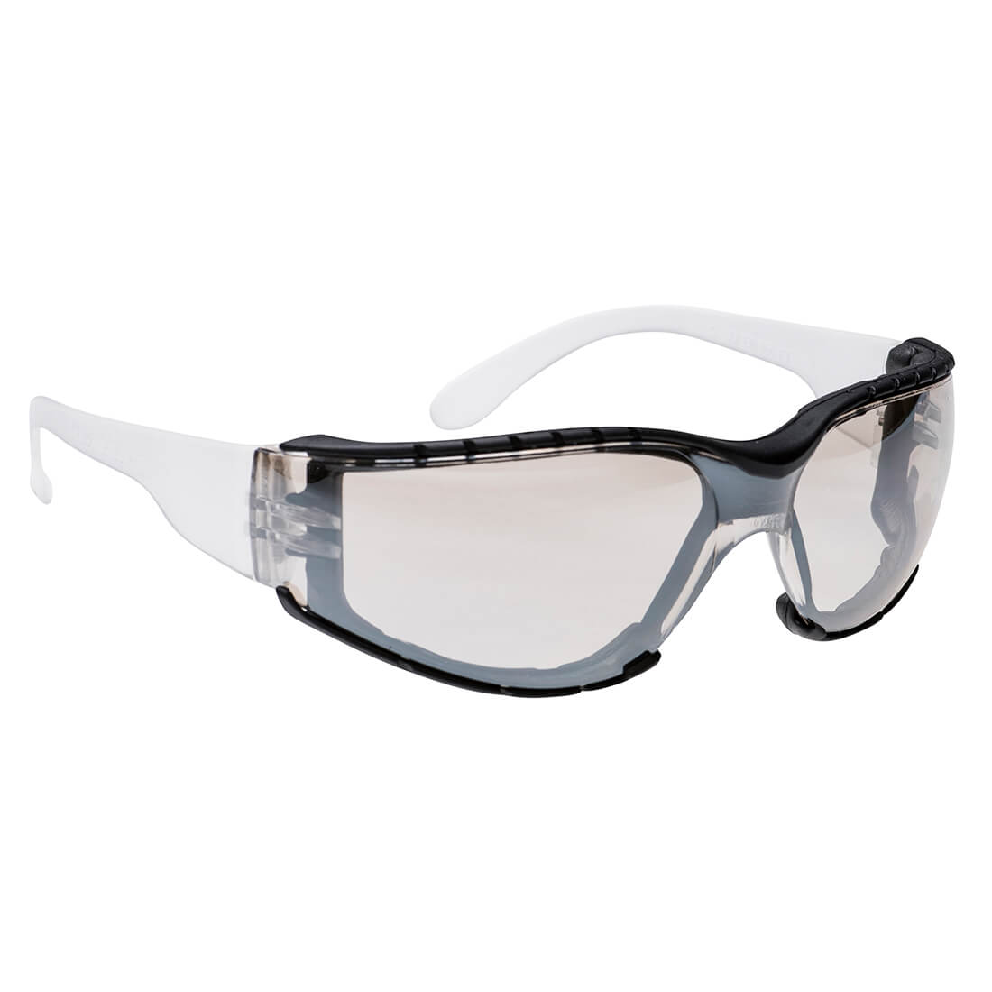 Portwest Wrap Around Plus Spectacles (PS32) with mirrored lenses.