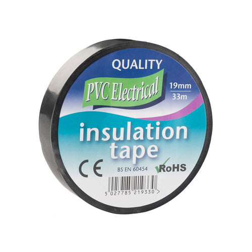 Black PVC Insulating Tape 19mm x 33mtr