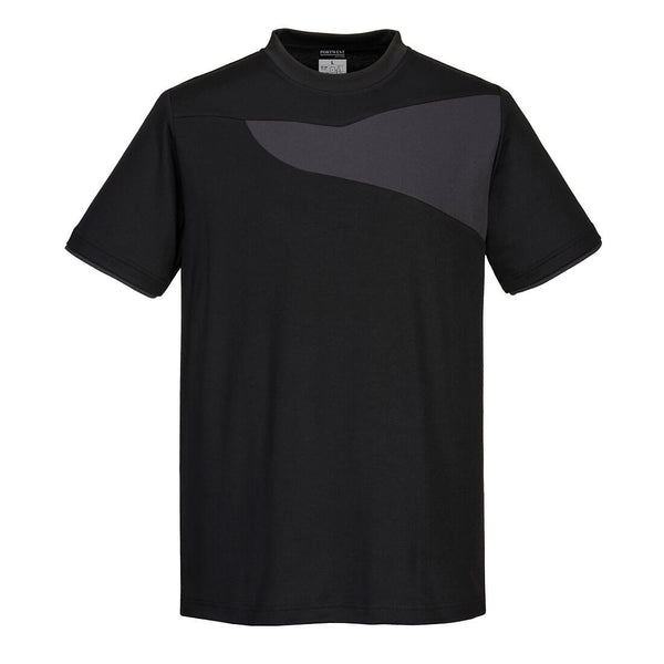 Beige Portwest PW2 Cotton Comfort T-Shirt short-sleeve for breathable everyday wear.