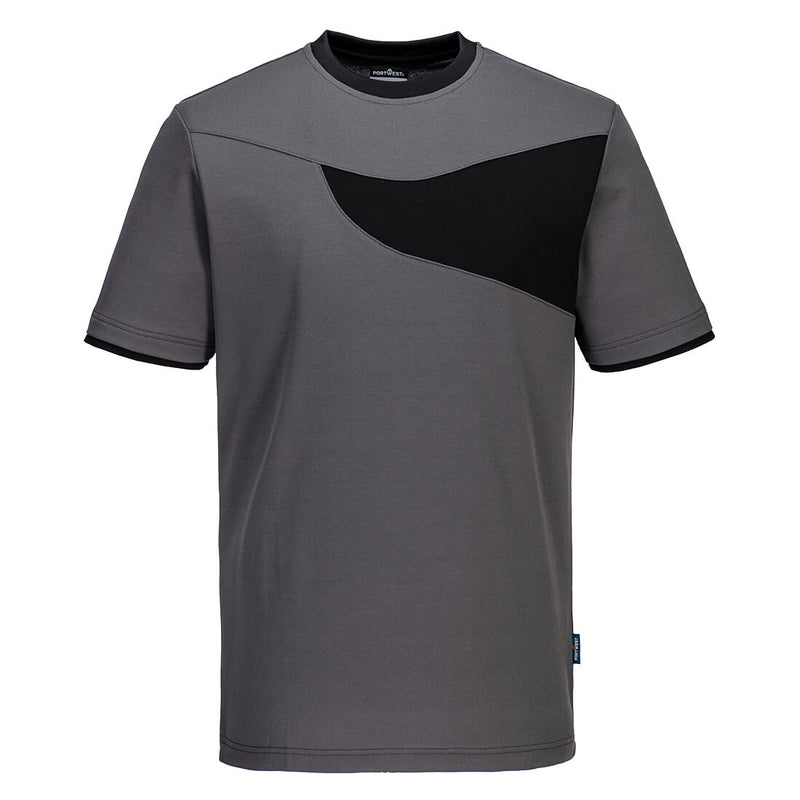 Black Portwest PW2 Cotton Comfort T-Shirt a reliable and comfortable wardrobe essential.