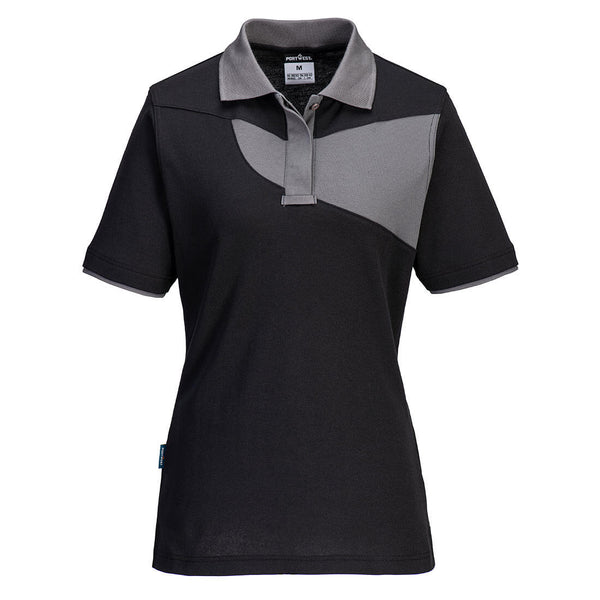 Beige Portwest Women's PW2 Polo Shirt a comfortable and stylish option for female workers.