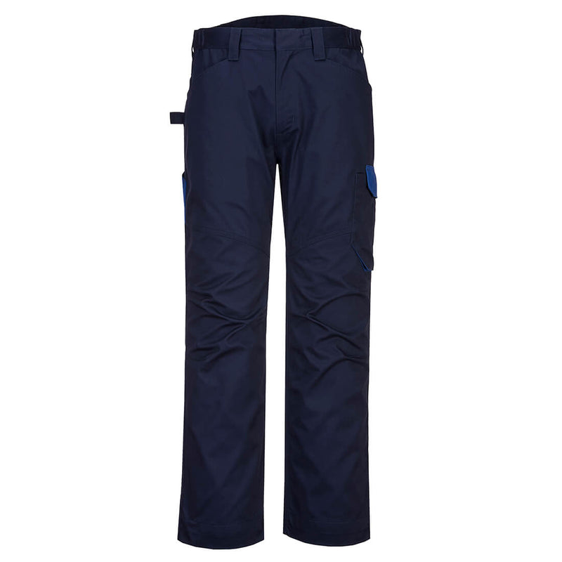 Portwest Service Trouser in navy and red