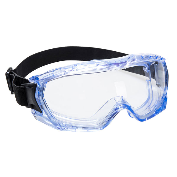 Ultra Vista safety goggles with panoramic clear lens and soft seal for eye protection.