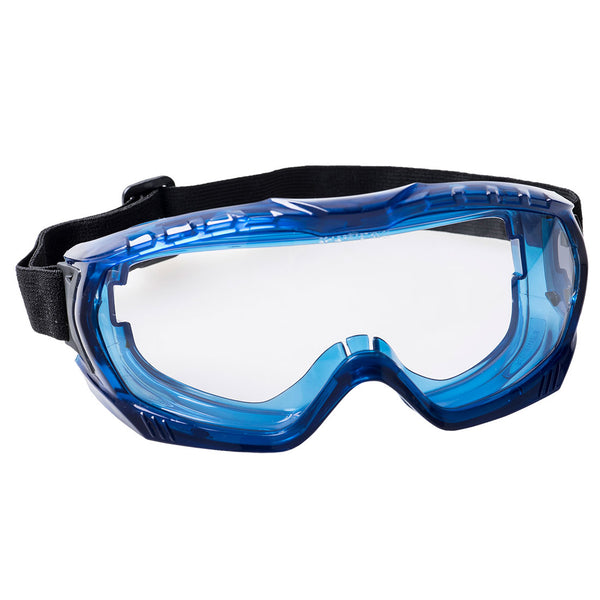 Portwest Ultra Vista unvented safety goggles (PW25) offering full eye enclosure.