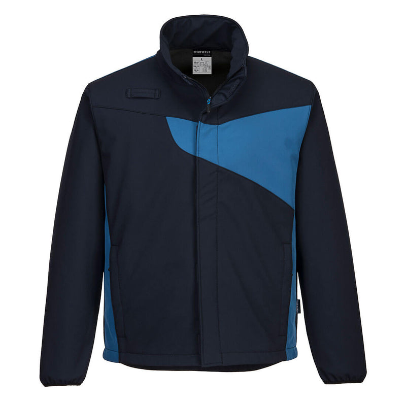 Portwest PW2 Softshell Jacket 2L PW271 – navy/red softshell jacket with breathable 2-layer fabric