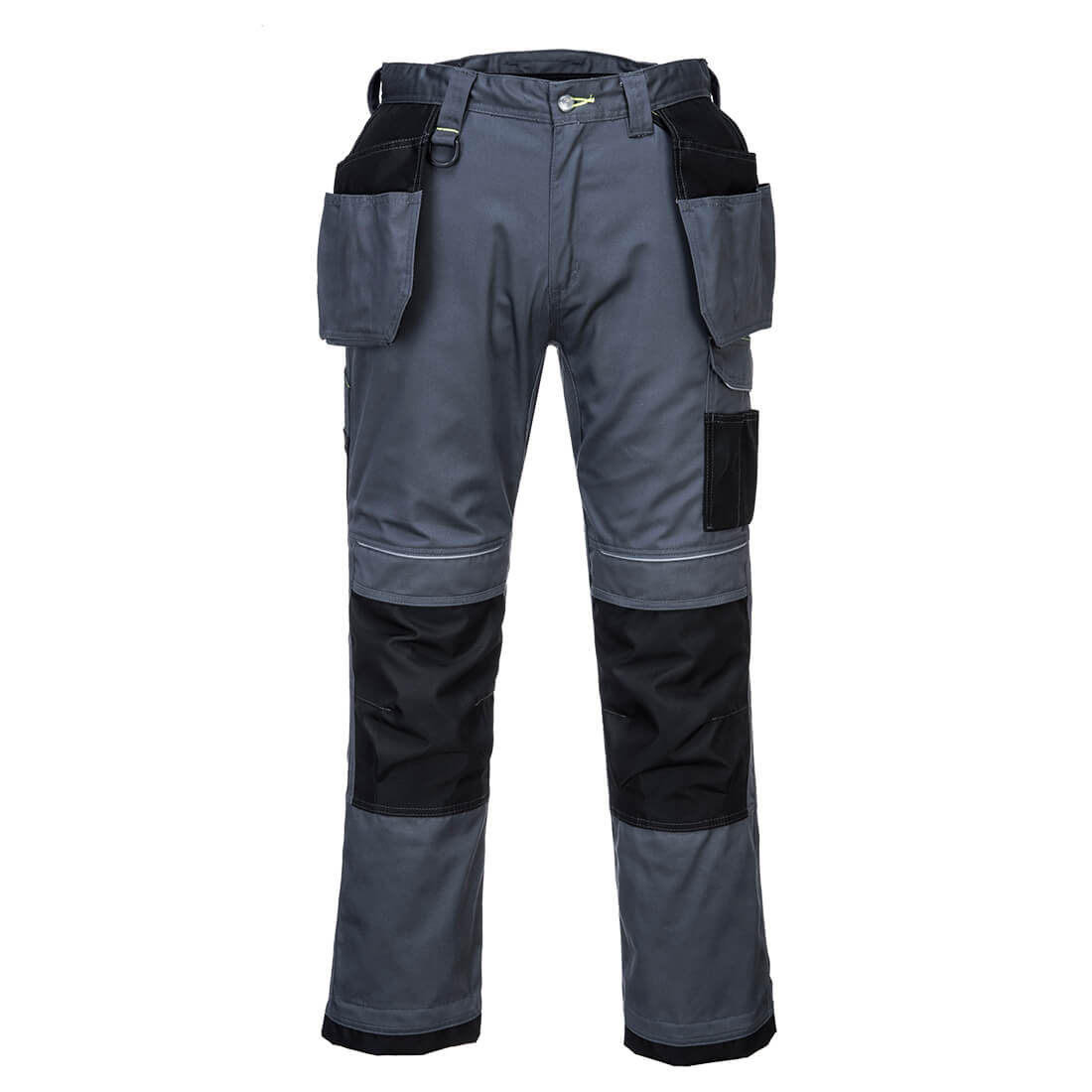 Black/grey Portwest PW3 Stretch Holster Work Trouser