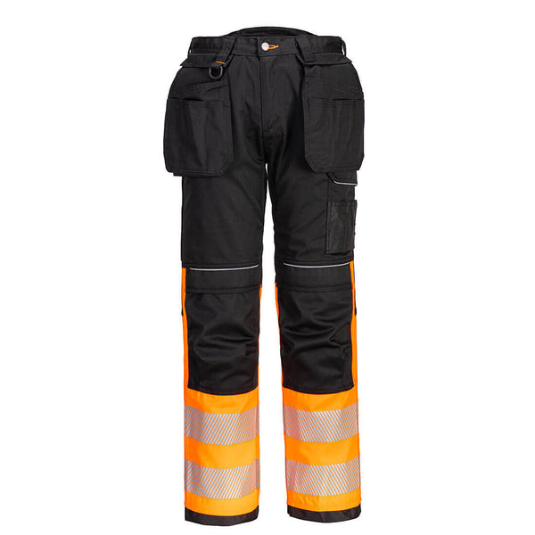 Yellow/black PW3 Hi-Vis Holster Pocket Class 1 Trouser