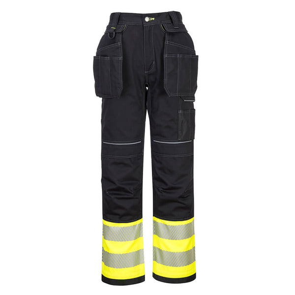 Orange/black Portwest PW3 Hi-Vis Work Trouser