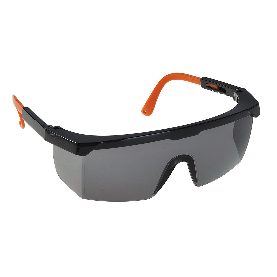 Portwest Classic Safety Spectacles (PW33) with smoke-colored lenses for outdoor use.