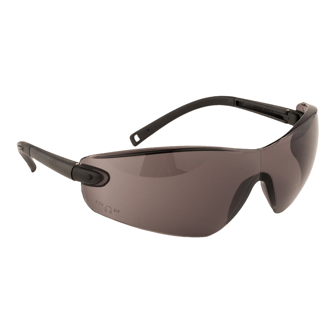 Portwest Profile Safety Spectacles (PW34) with a smoke lens for bright conditions.