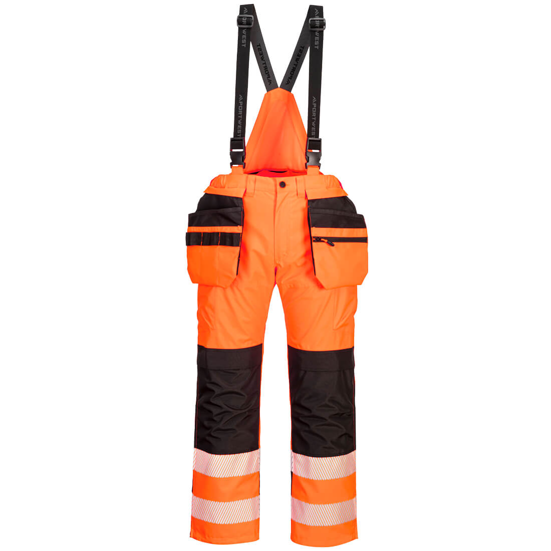 Portwest PW3 Hi-Vis Rain Bib and Brace