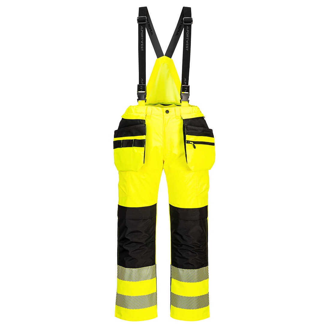 Portwest PW3 Hi-Vis Rain Bib and Brace