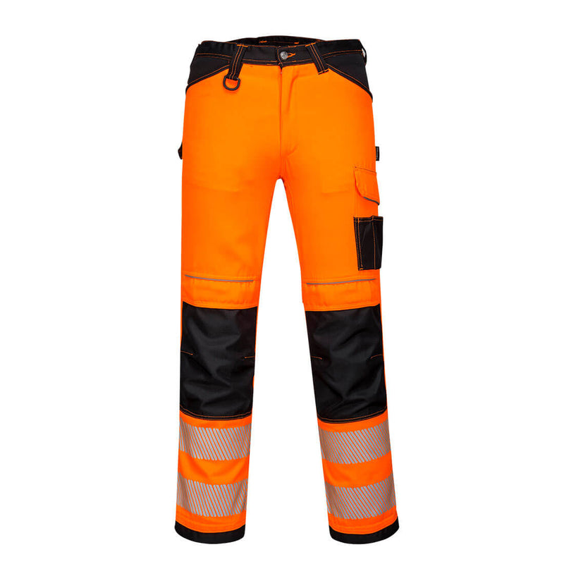 Yellow/black PW3 Hi-Vis Women's Stretch Work Trouser