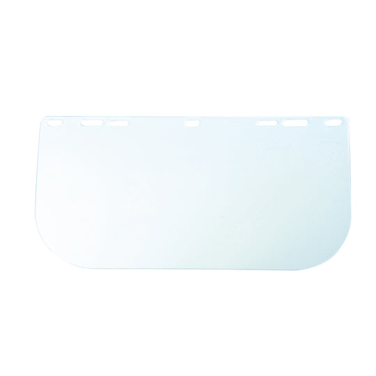 A replacement clear polycarbonate visor (PW92) for Portwest browguards.