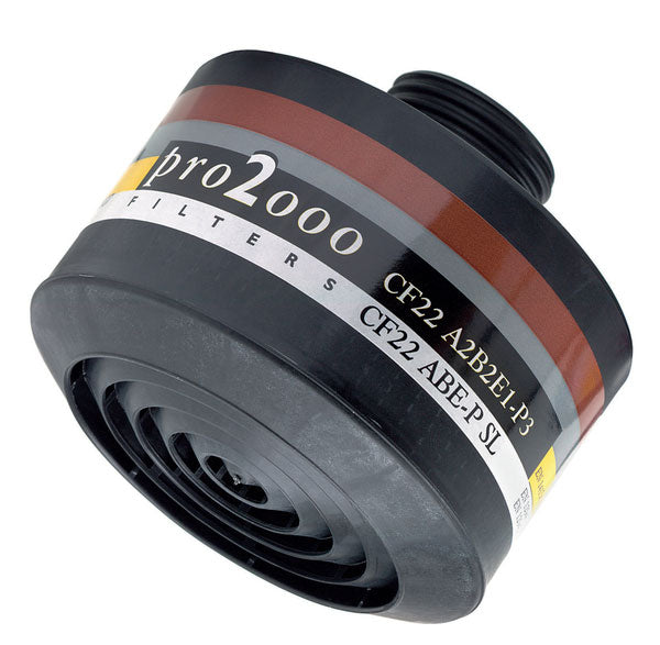 3M DT-4036E CF22 A2B2E1P3 R D canister filter, offering multi-gas and particulate protection.