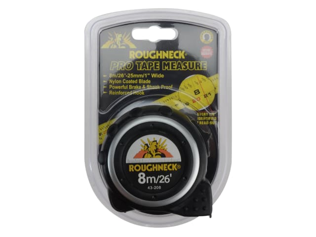 Roughneck E-Z Read® Tape Measure 8m/26ft (Width 25mm)