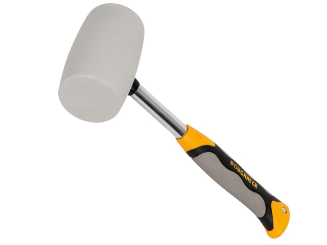 Roughneck White Rubber Mallet, Non-Marking White Rubber Mallet 680g (24oz)