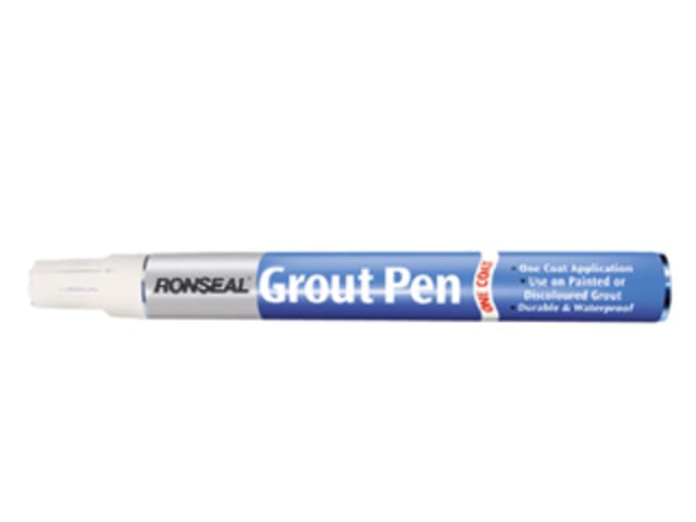 Ronseal One Coat Grout Pen rilliant White 15ml