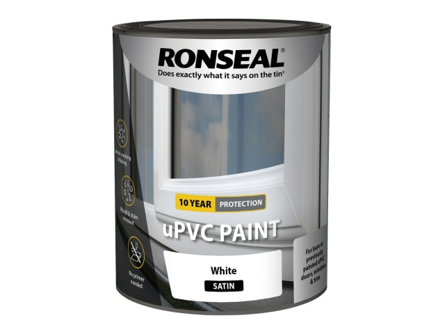 Ronseal uPVC Paint White Satin 750ml