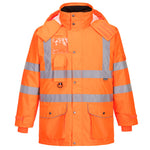 Portwest Hi-Vis Breathable 7-in-1 Traffic Jacket - thumbnail 1
