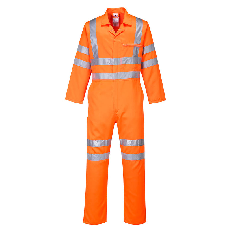 Portwest Hi Vis Poly Cotton Service Coverall Rt42