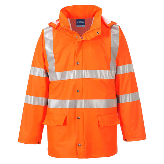 Portwest Sealtex Ultra Hi Vis Rain Jacket Rt50 in orange