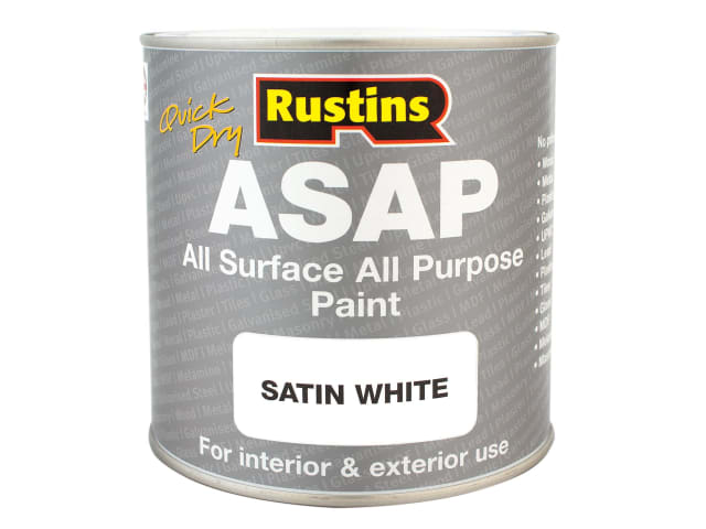 Rustins Quick Dry All Surface All Purpose (ASAP) Paint White 250ml