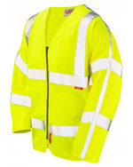 Leo Workwear Merton Iso 20471 Cl 3 Lfs Sleeved Zip Vest (En 14116) - thumbnail 2