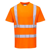 Portwest Hi-Vis Cotton Comfort T-Shirt Short Sleeved