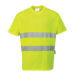 Portwest Hi-Vis Cotton Comfort T-Shirt Short Sleeved - thumbnail 2