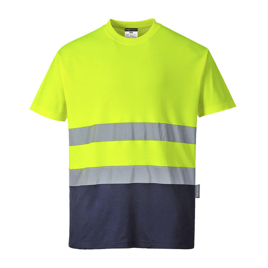 Portwest Hi Vis Cotton Comfort Contrast T Shirt S S S173